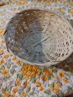 light brown wicker basket